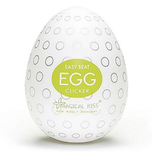 Masturbador Masculino em Formato de Ovo - Egg Clicker Easy One Cap Magical Kiss