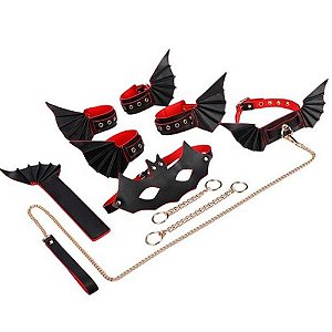 Kit Bondage Morcego Composto Por 8 Itens - Me Ame Sex Toys