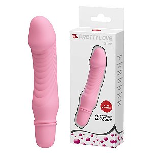 Mini Vibrador Formato De Pênis 10 Modos De Vibração - PRETTY LOVE STEV