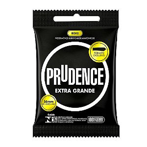 Preservativo Extra Largo Contém 3 Unidades - Prudence Extra Grande
