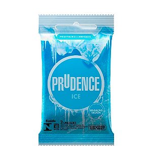 Preservativo com Efeito que Esfria Contém 3 Unidades - Prudence Ice