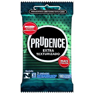 Preservativo Extra Texturizado Contém 3 Unidades - Prudence