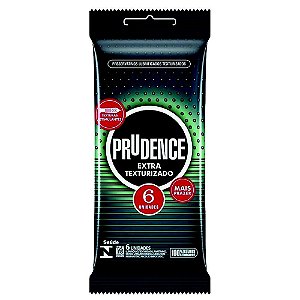 Preservativo Extra Texturizado Contém 6 Unidades - Prudence