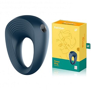 Anel Peniano Recarregavel em Silicone Soft Touch 10 Modos de Vibração - Satisfyer Power Ring