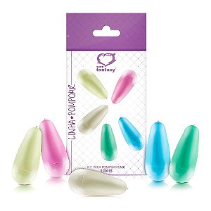 Kit Cones Vaginais Pompoarismo com Peso 20g 32g 45g 57g 70g - Sexy Fantasy