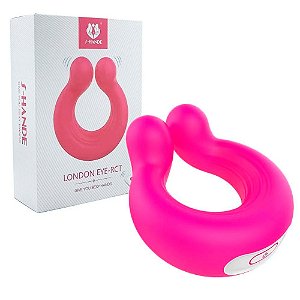 Vibrador Casal Multifunção 9 Modos De Vibração Rosa - S-hande London Eye-RCT