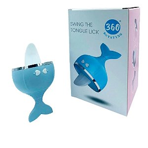 Estimulador De Clitóris Com Língua Mágica E Vibração Azul - The Wale