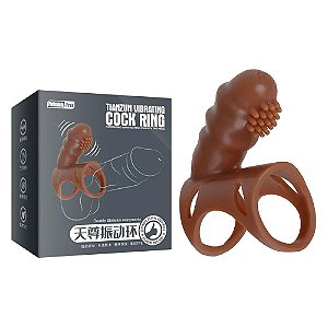 Anel Peniano Com Estimulador De Clitóris E Vibração Única - Tianzun Vibrating Cock Ring