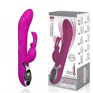 Vibrador Ponto G Com 12 modos de Vibração - Vibrator Female Rabbit