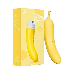 Vibrador Abby Banana Ponto G com Função de Pulsação e 7 Modos de Vibração - Dibe