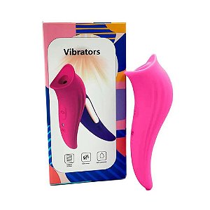 Vibrador Com Estimulador De Clitóris 8 Modos De Vibração Pink