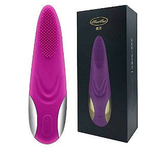 Vibrador Recarregável em Formato de Língua com 7 Velocidades Roxo