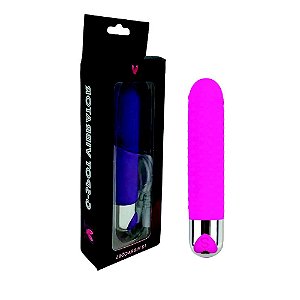 Vibrador Personal Com Relevo E 12 Modos De Vibração Rosa - Vibrator G-Spot