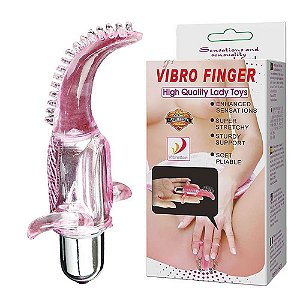 Dedeira Silicone Cápsula Vibratória 10 Velocidades - Vibro Finger