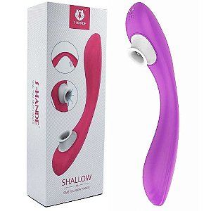 Vibrador De Ponto G E Clitoris Vibração E Pulsação Roxo - S-Hande Shallow