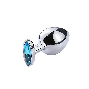 Plug Anal Cônico Médio Com Joia 8 X 3,5 Cm - Seamless