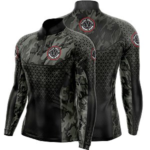 Camisa Play Pesca Cammo Black Adulto