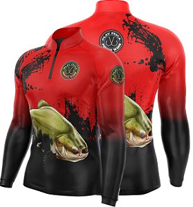 Camisa Play Pesca Tamba Vermelho Adulto