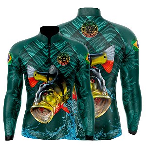 Camisa Play Pesca Tucunaré Verde Adulto - Sua Assessoria no Mundo