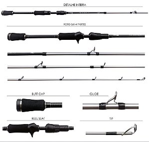 Vara Lumis Spirior XT Cast IM7 3 Partes