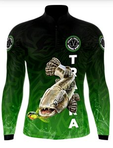 Camisa Play Pesca Traíra Verde Adulto