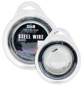 Cabo de Aço Flexível Celta Steel Wire Black