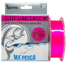 Linha MX Pesca Elite Long Cast 300m- Rosa