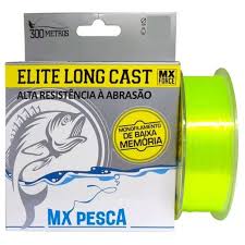 Linha MX Pesca Elite Long Cast 300m- Amarela