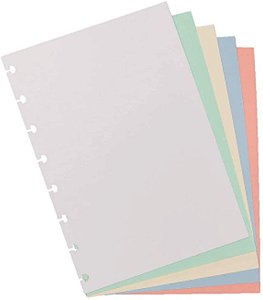 Refil de Folhas Para Caderno Inteligente A5, Colorido 155x220mm 90 Gramas