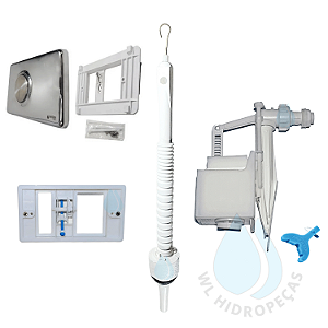 Kit Completo Reparo Caixa Descarga Montreal Inox Montana