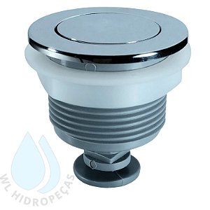 Botão Simples Para Caixa Acoplada Cromado Original Astra