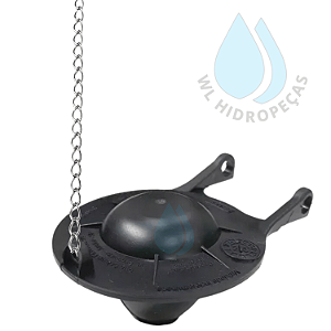 Obturador Astra Com Corrente Inox Para Caixa Acoplada