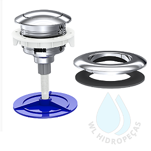 Botão Acionamento Superior Simples Para Caixa Acoplada