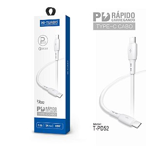 Cabo Carga Rápida PD Type-C | Modelo: T-PD52