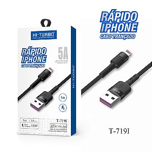 Cabo Rápido iOS| Trançado | Modelo: T-719I