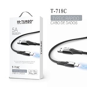 Cabo de Dados Type-C | Modelo: T-718C