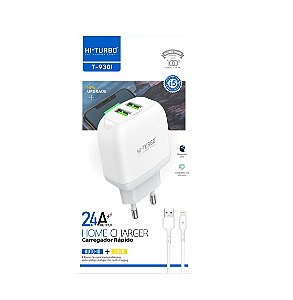 Carregador iOS 2.4A | 2 USB | Modelo: T-930I