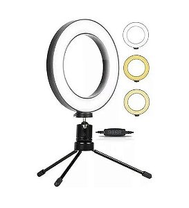 Ring Light de Mesa 6 Polegadas | 16cm | Modelo: WRS-610