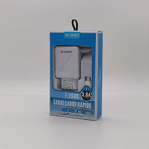 Carregador Rápido TYPE-C | 3.8A | Modelo: T-208C
