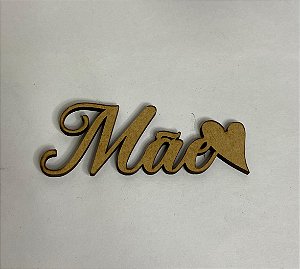 Aplique Mãe com Coração MDF