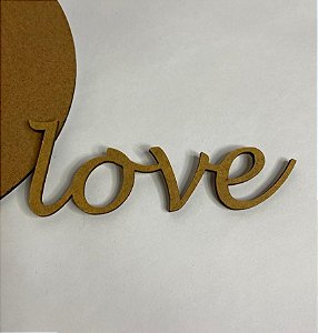Aplique Love MDF