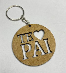 Chaveiro Te Amo Pai MDF