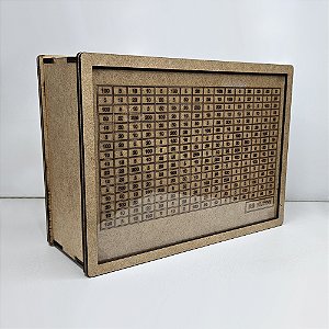 Cofre Retangular em MDF com acetato