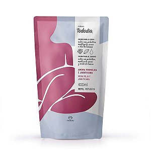 Refil Hidratante Creme Desodorante Nutritivo Para o Corpo Tododia Amora Vermelha e Jabuticaba 400ml - Natura