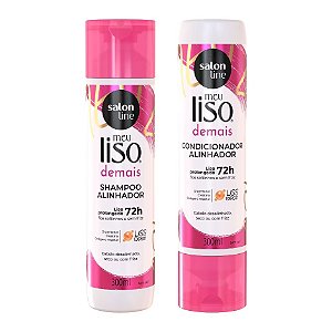 Kit Meu Liso Demais Shampoo + Condicionador - Salon Line