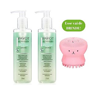 Kit 2 Sabonete Líquido Payot – Higienizante Acnederm  - 220ml - Compre o Kit e Ganhe 1 Esponja de Limpeza Facial