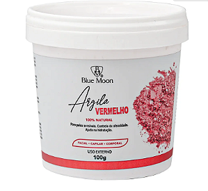 Argila Vermelha Facial, Capilar Corporal 100% Natural Blue Moon