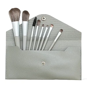 Kit Com 8 Pincéis Para Maquiagem Alleva