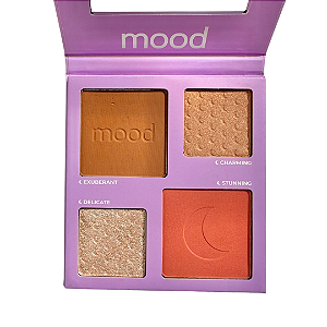 Paleta Blush, Contorno e Iluminador Beyond Words Mood Ruby Rose