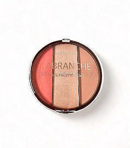 Paleta 3 em 1 Blush, Iluminador e Contorno Labranche